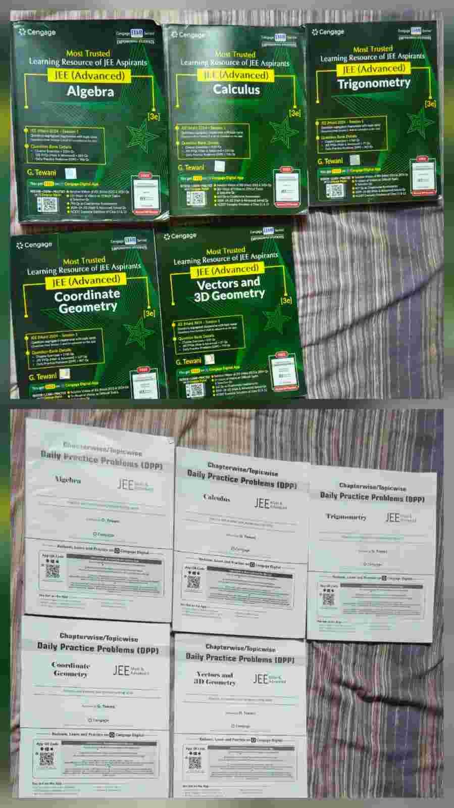 Cengage maths (jee advance +mains), free dpp books